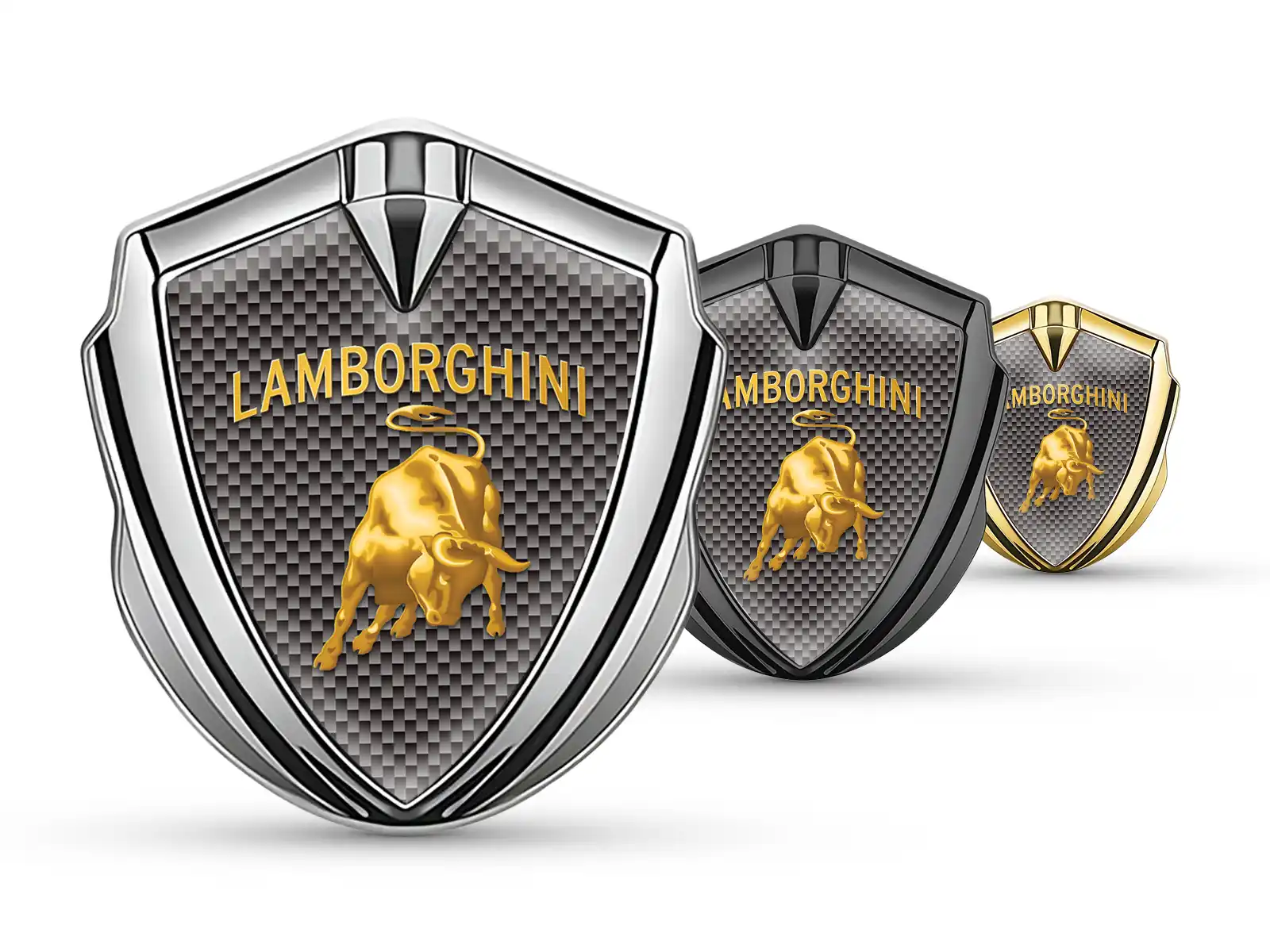 Lamborghini Emblème Bombé Métal Tuning Design Éclat Max